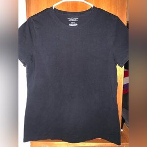 Saks Fifth Avenue Essential Fit Black Tee